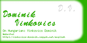 dominik vinkovics business card